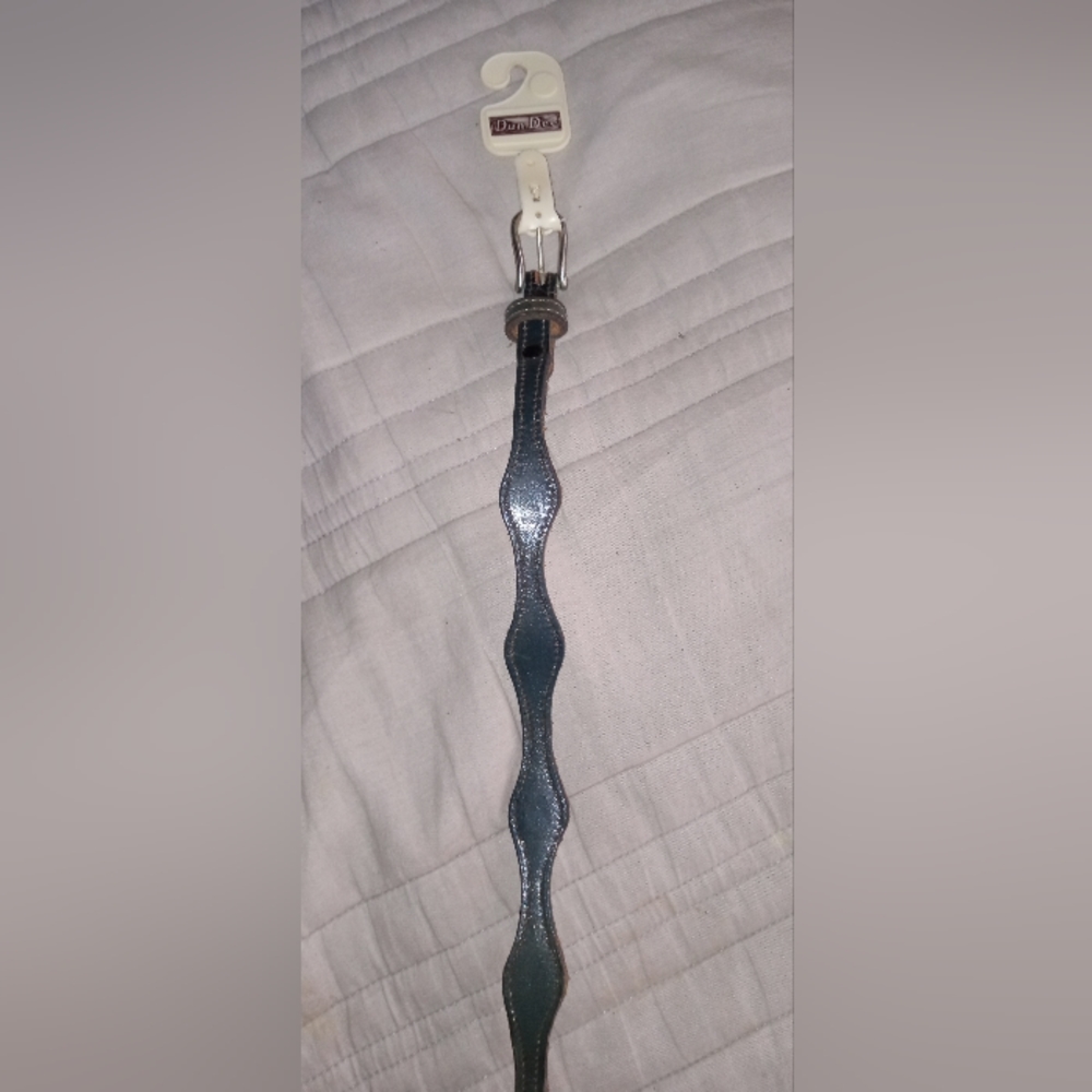 Dun Dee Vintage Grey Leather Belt